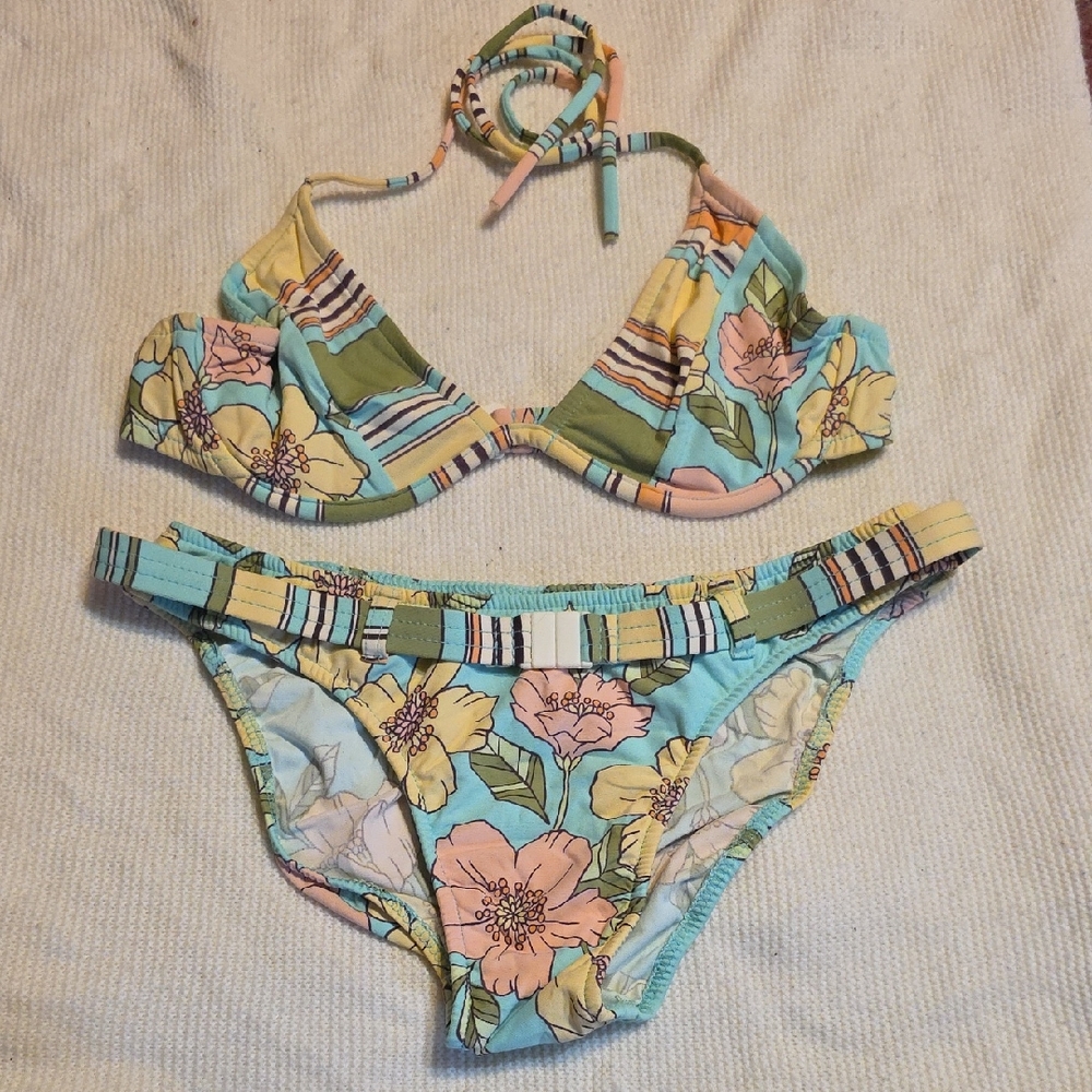 VENUS Light Blue and Mint  Swimwear Bikini